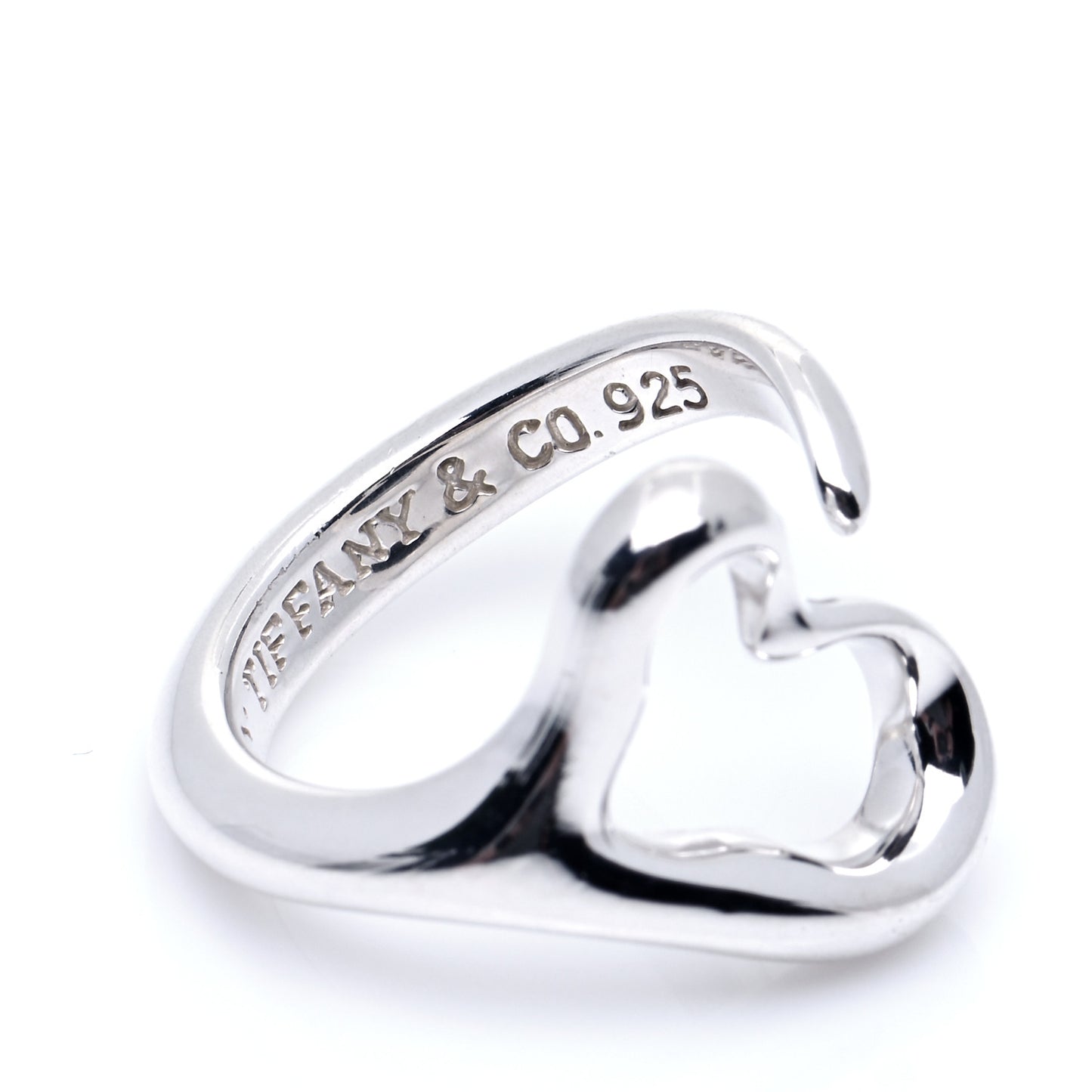 Sterling Silver Elsa Peretti Open Heart Ring 47 4