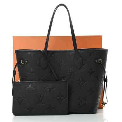 Louis Vuitton Empreinte Monogram Giant Neverfull MM Black 12 of 12