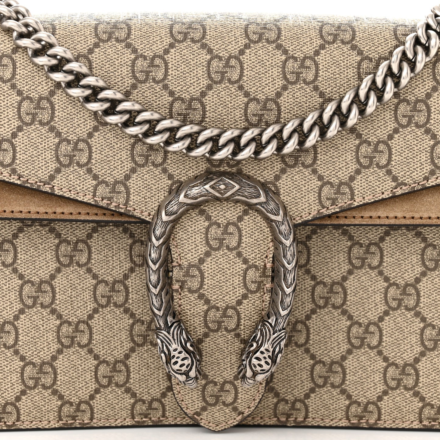 GG Supreme Monogram Small Dionysus Shoulder Bag Taupe