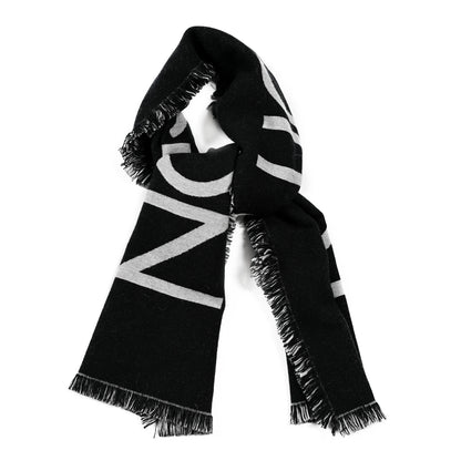 Louis Vuitton Wool Cashmere Echarpes Team Scarf Black 1 of 3