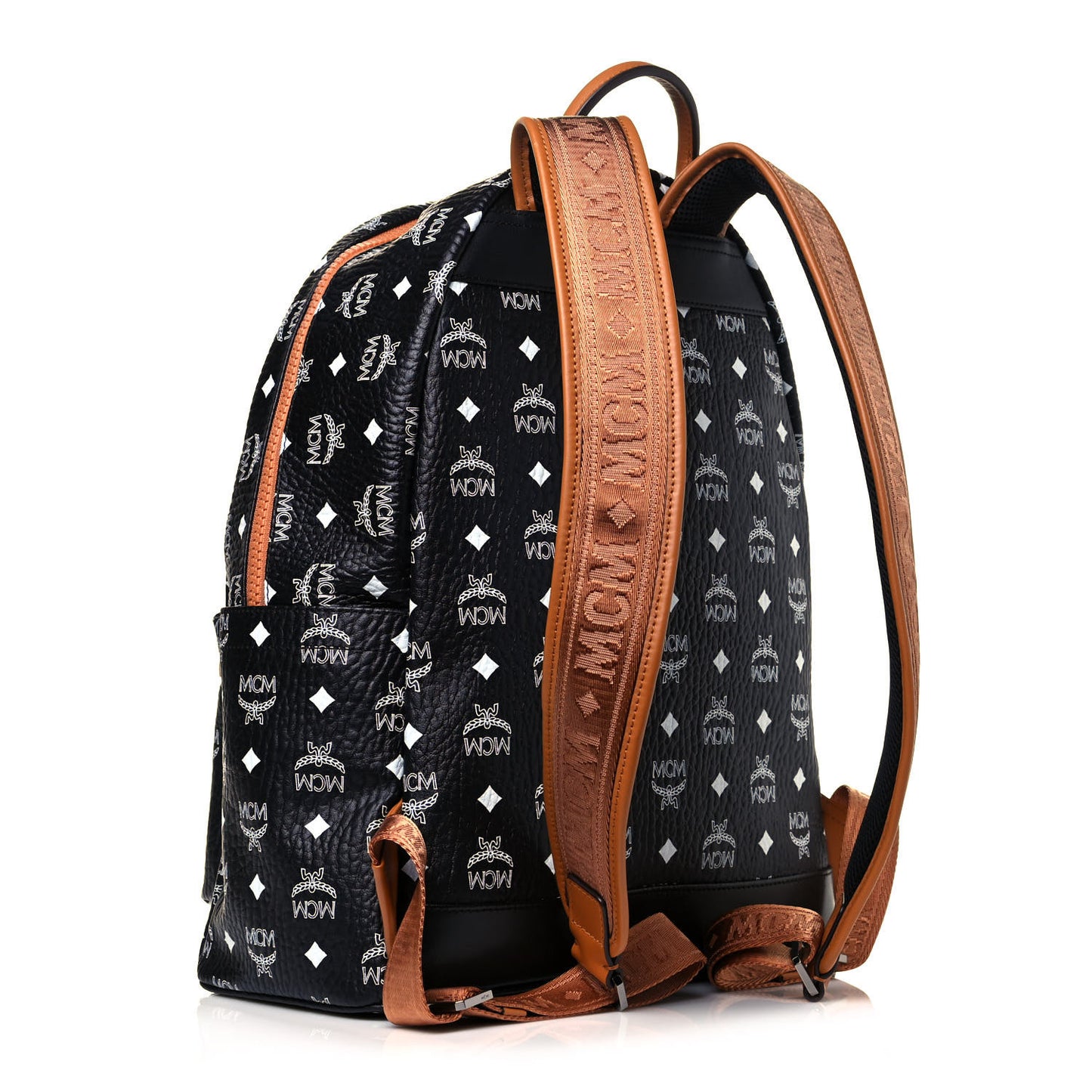 Visetos Medium Stark Backpack Black Cognac