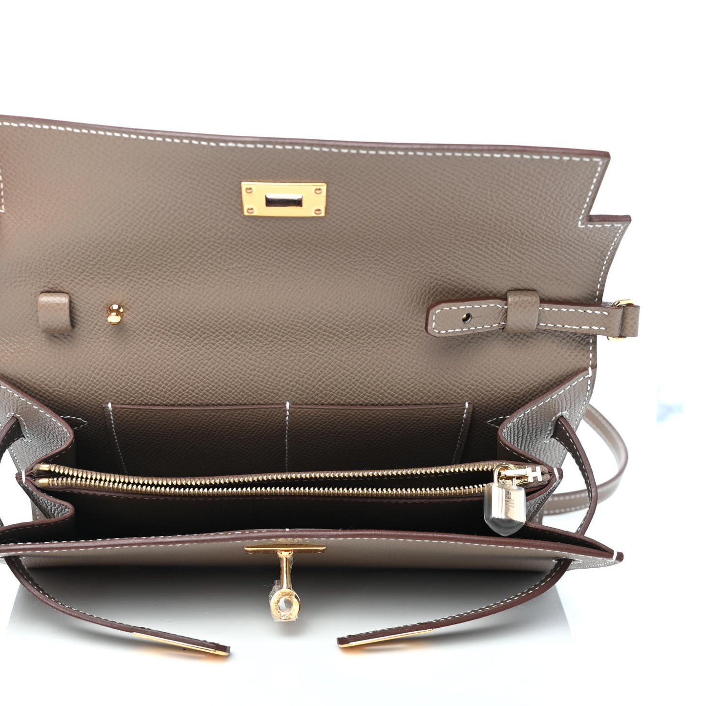Epsom Kelly Wallet To Go Etoupe