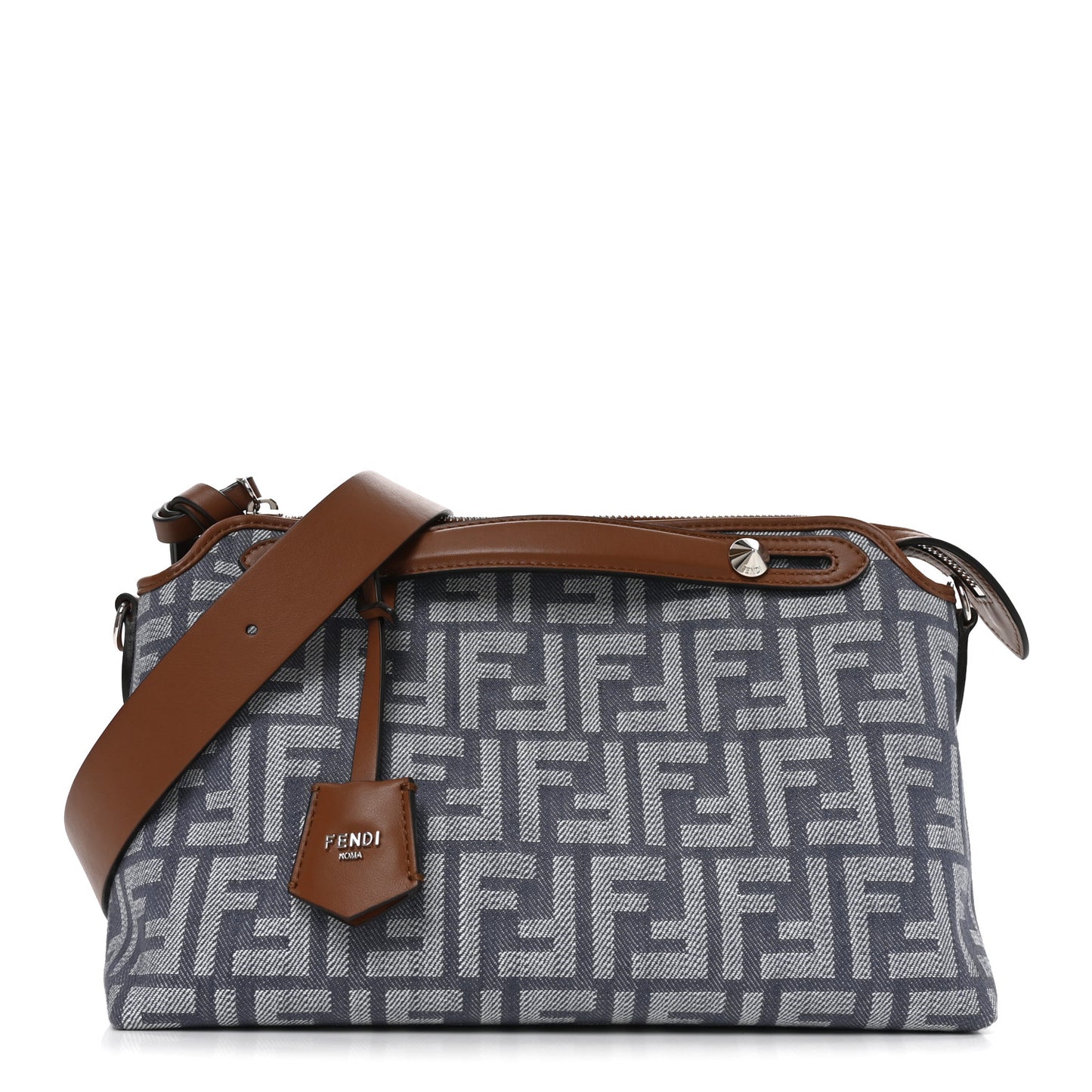 Denim Vitello Grace FF Mini By The Way Boston Bag  Blue