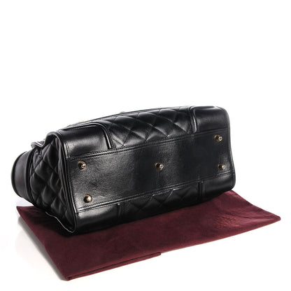 Burberry Quilted Calfskin Large Manor Tote Black 5 of 11