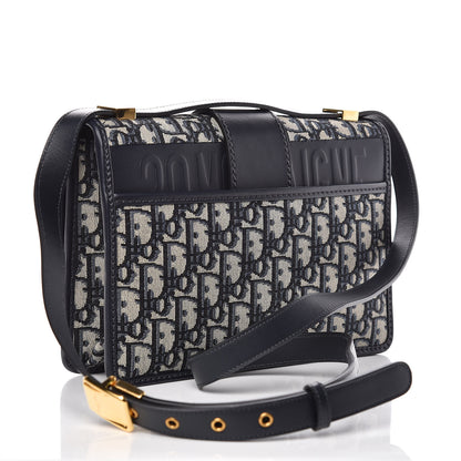 Christian Dior Oblique 30 Montaigne Flap Bag Blue 3 of 11