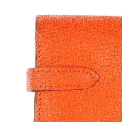 Hermes Chevre Mysore Kelly Longue Wallet Feu 14 of 17