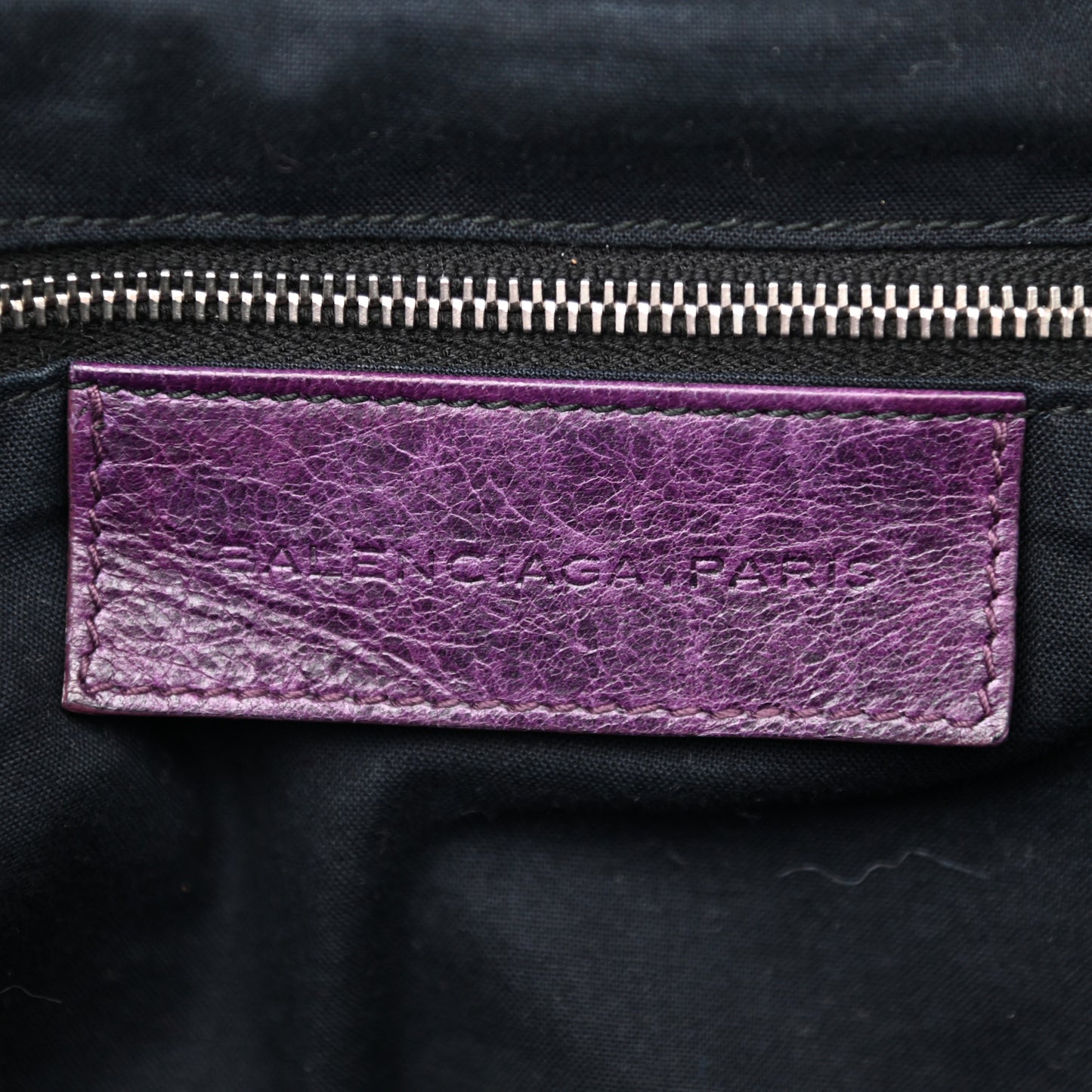 Agneau Giant 21 Silver Hardware Work Raisin