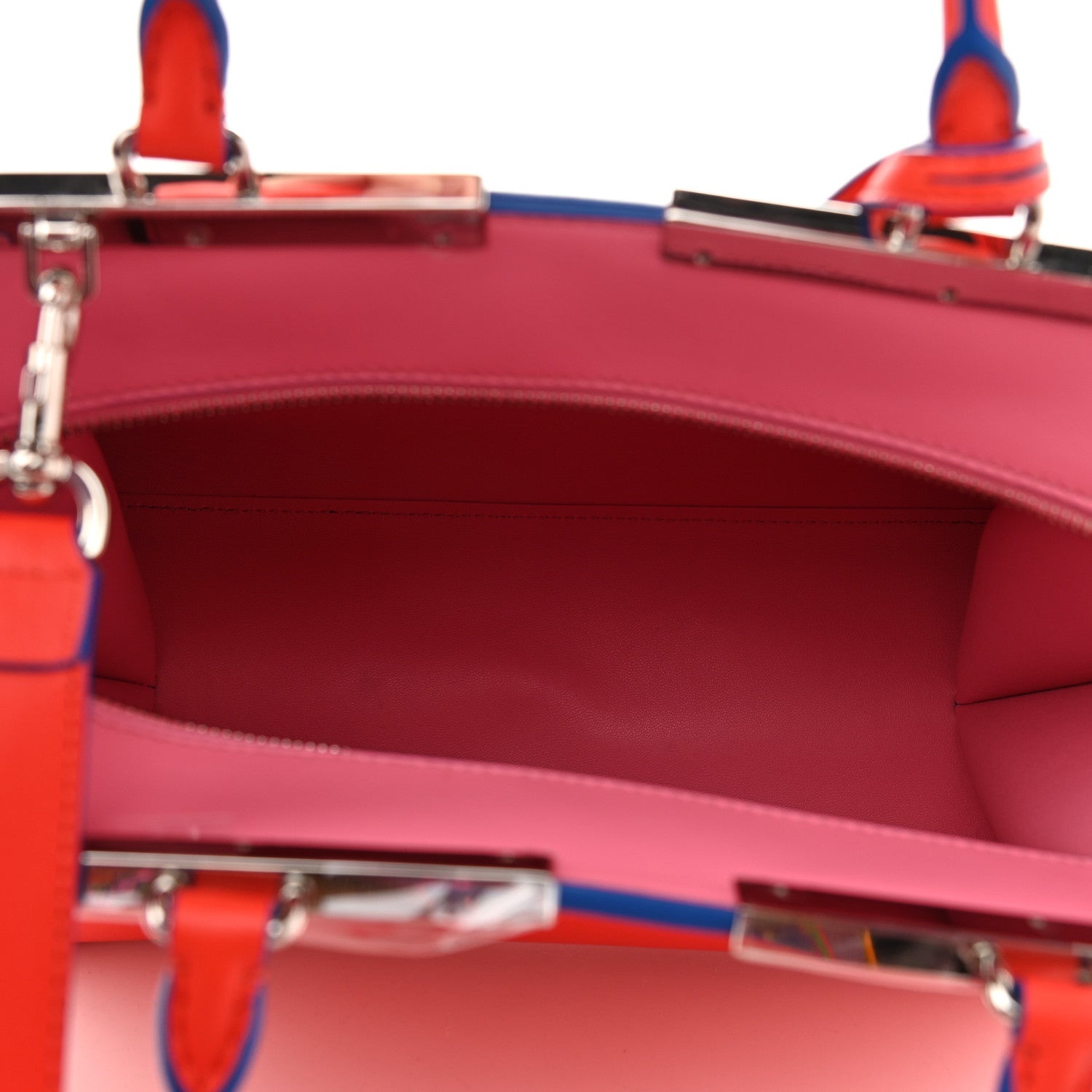 Fendi Vitello Dolce Shiny Nappa Petite 3Jours Tote Papavero 6 of 11