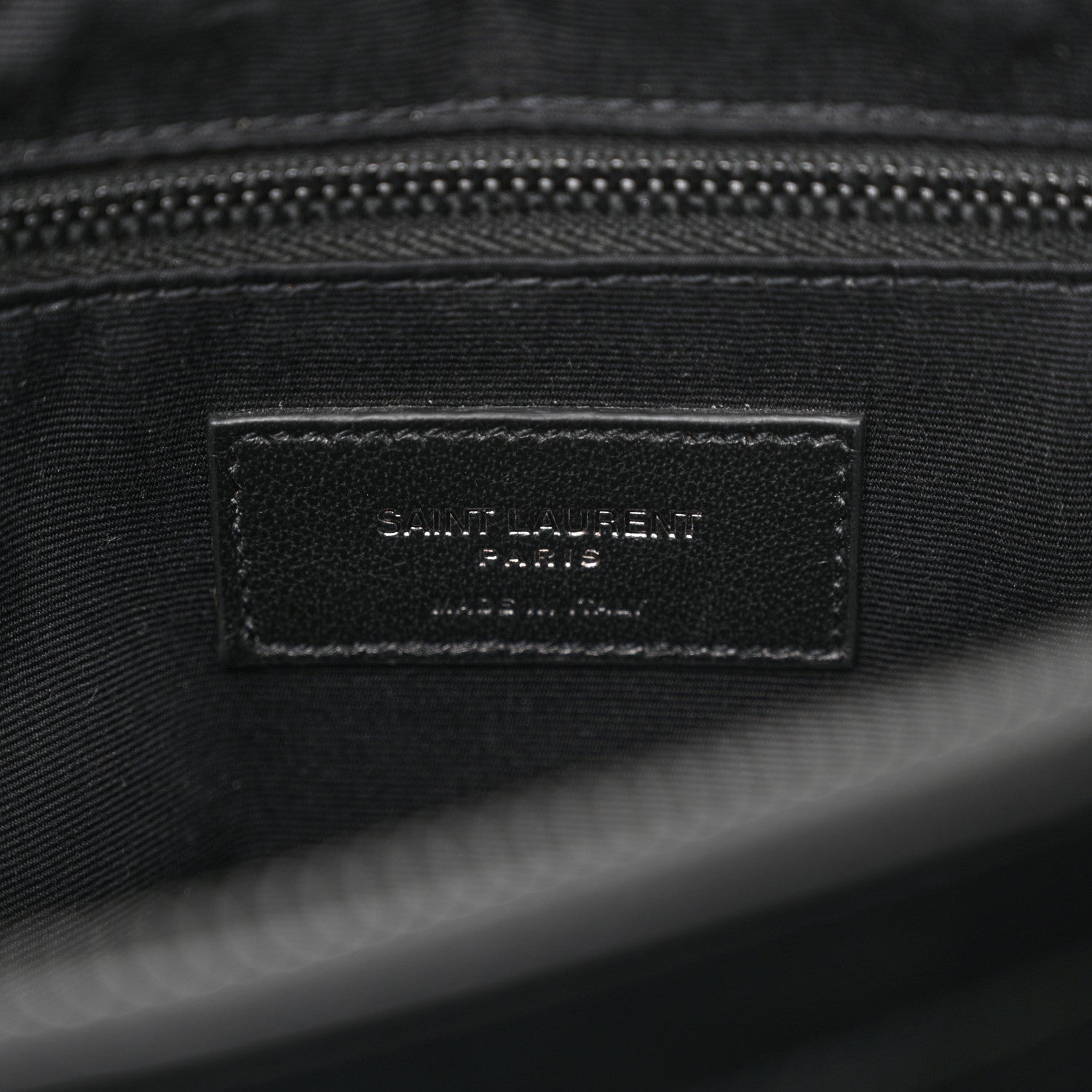 Saint Laurent Calfskin Y Quilted Monogram Monochrome Medium Loulou Chain Satchel Black 6 of 12