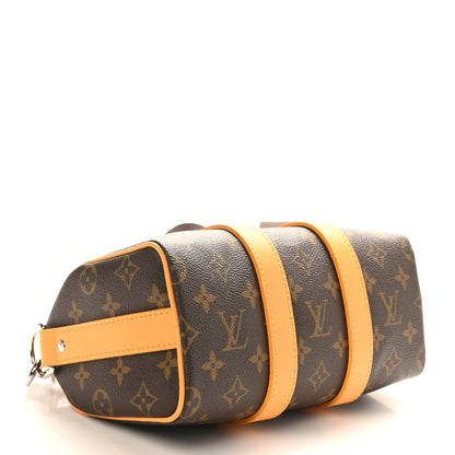 Louis Vuitton Monogram Macassar LV Colormania Keepall Bandouliere 25 Safran Yellow 4 of 9