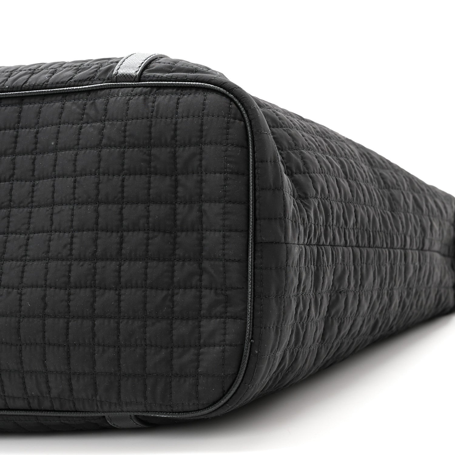 Prada Nylon Tessuto Quilted Shoulder Bag Black 11 of 11