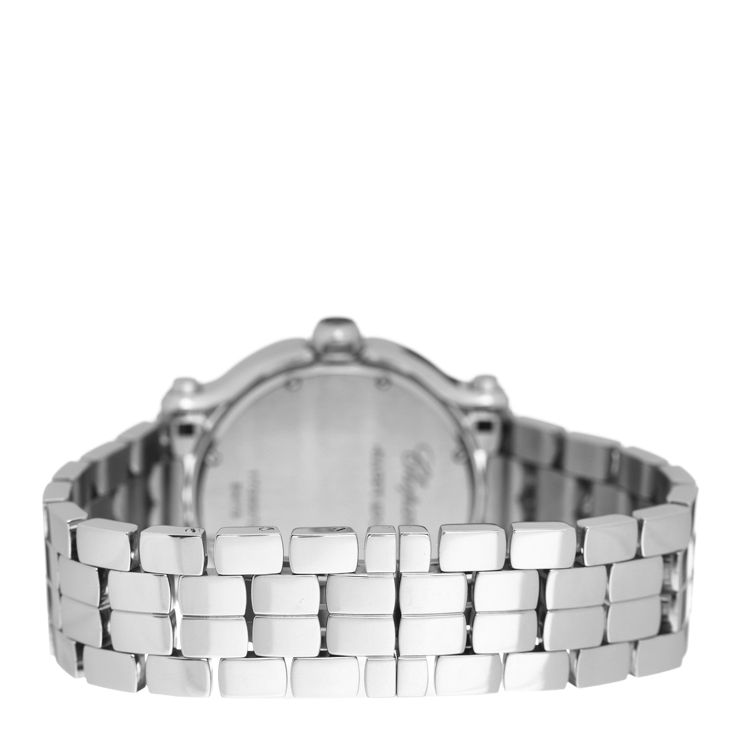 Chopard Stainless Steel 7 Diamond 36mm Happy Sport Quartz Watch Black 3 of 4