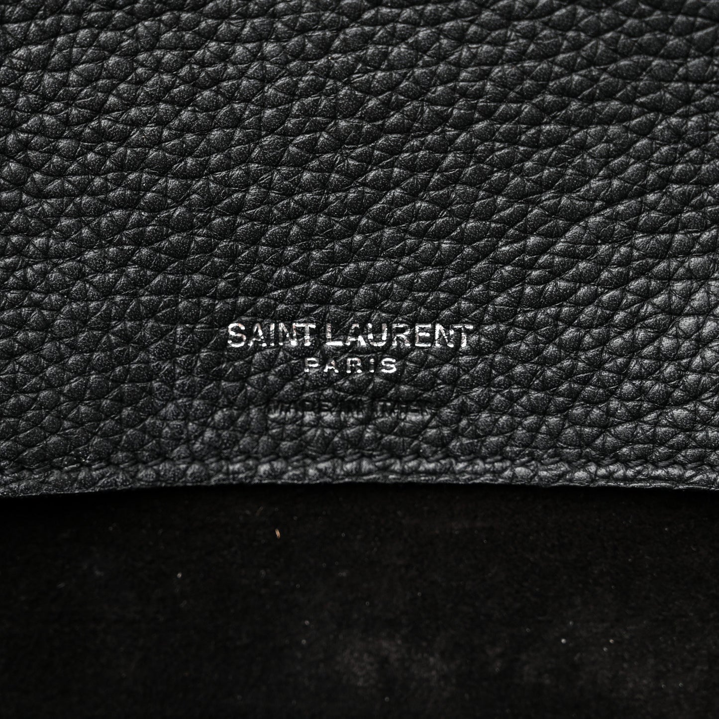 Grained Calfskin Baby Sac De Jour Souple Black