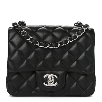 Chanel Lambskin Quilted Mini Square Flap Black 1 of 10