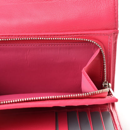 Christian Dior Lambskin Cannage Lady Dior Explorateur Wallet Fuchsia 8 of 9