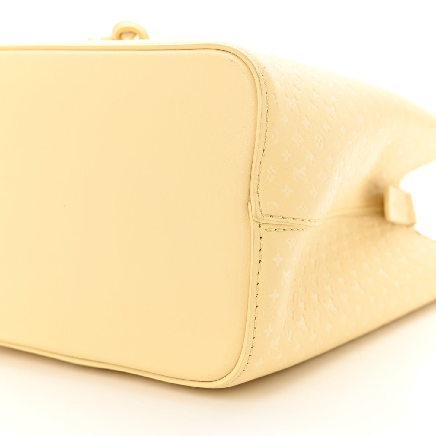 Calfskin Nanogram Embossed Neonoe BB Yellow