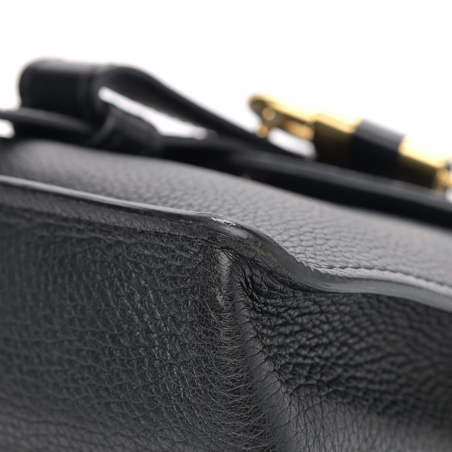 Grained Calfskin Medium Aby Day Shoulder Bag Black