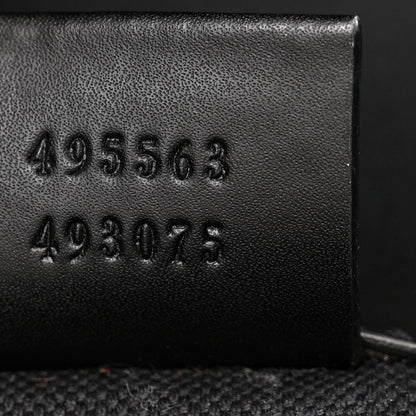 Gucci Soft GG Supreme Monogram Calfskin Web Double Buckle Backpack Black 8 of 12