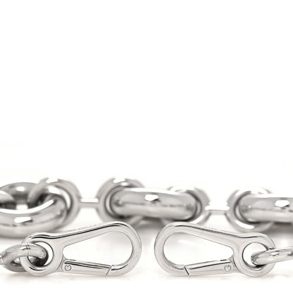 Loewe Aluminum Stainless Steel Chunky Donut Chain Shoulder Strap Silver 3 of 4