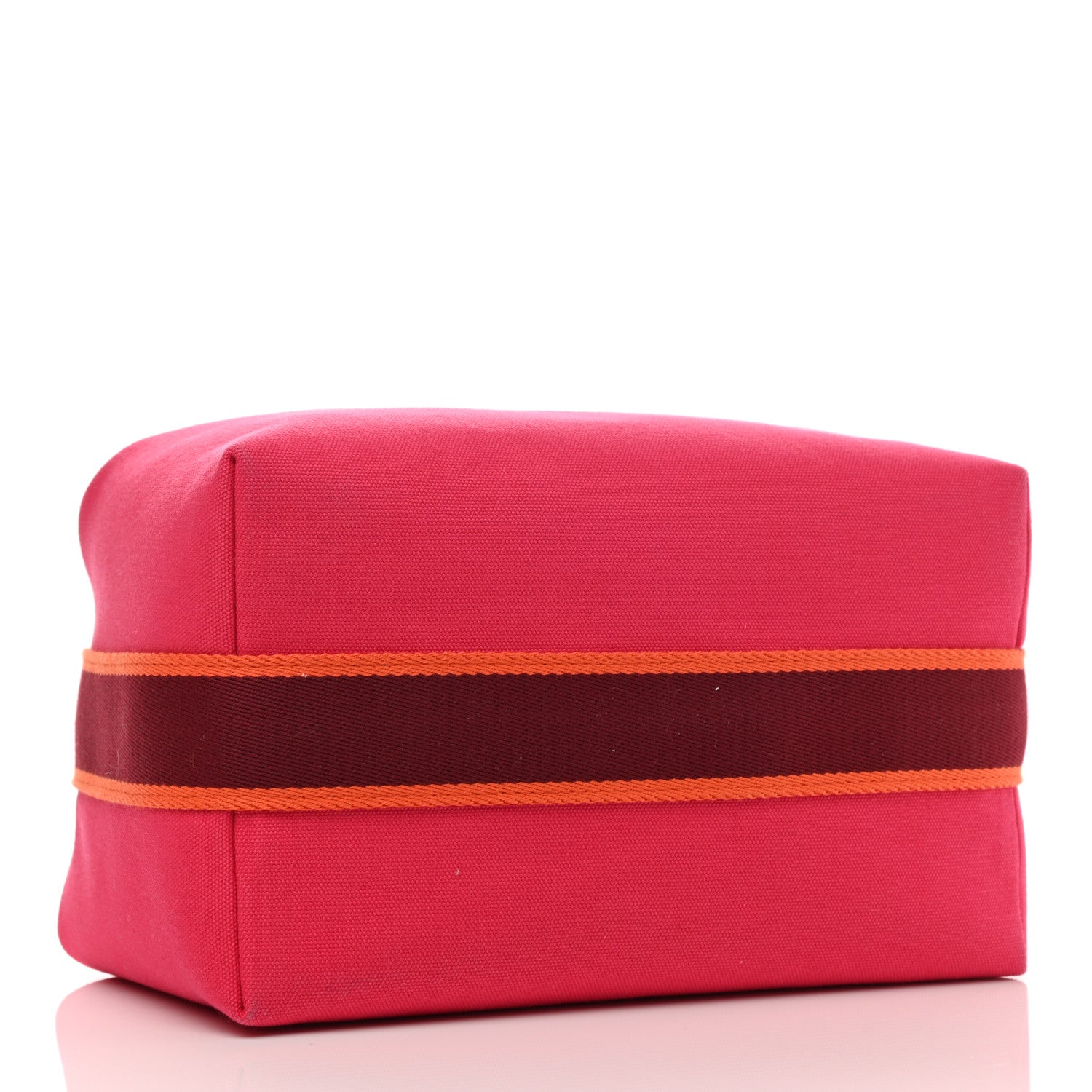 Hermes Canvas Large Bride-A-Brac Pouch Hibiscus 4 of 9