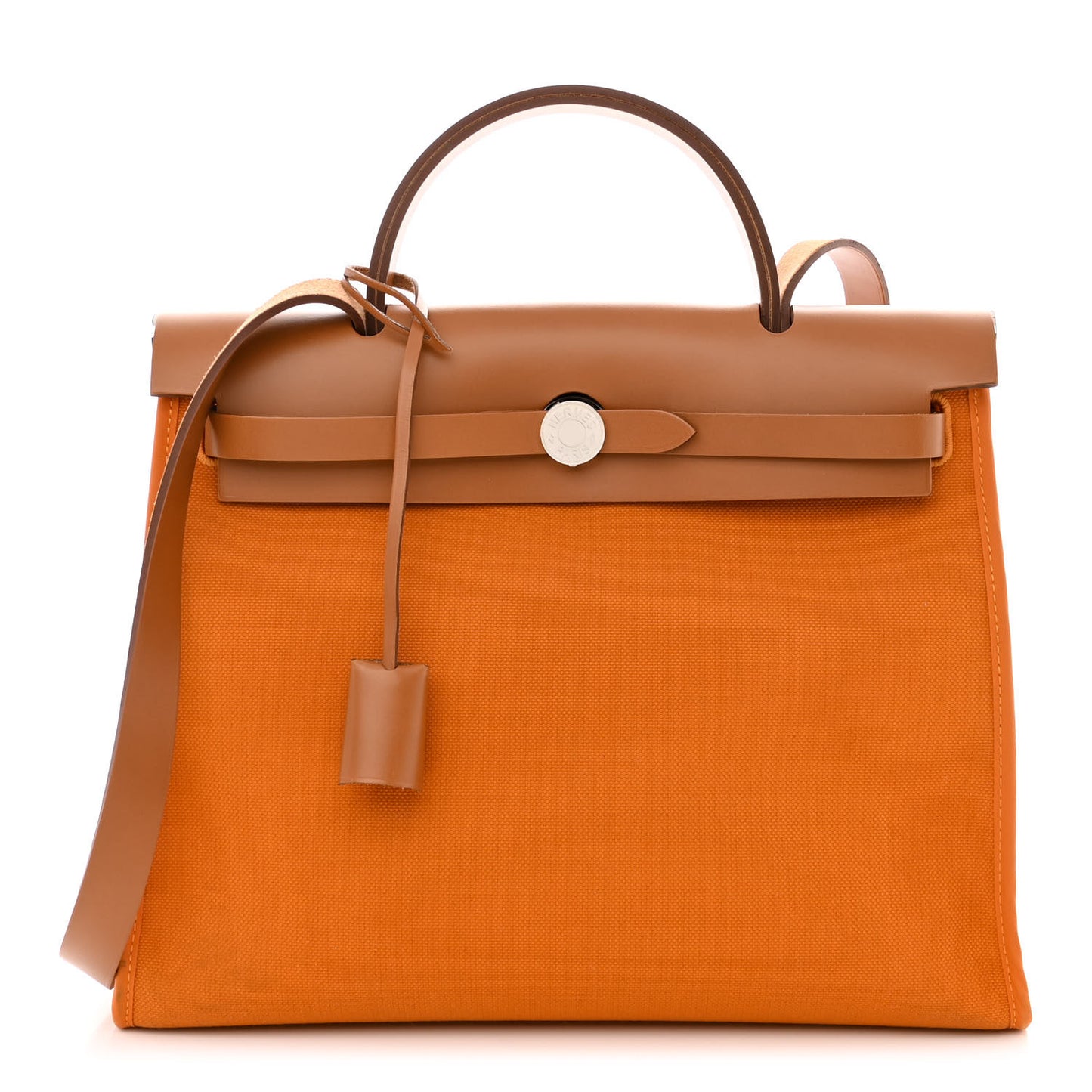 Toile Officer Vache Hunter Herbag Zip 31 PM Jaune Ambre Natural