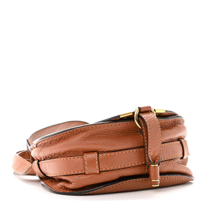Chloe Calfskin Mini Marcie Round Crossbody Bag Tan 4 of 13