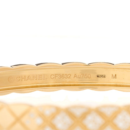 Chanel 18K Yellow Gold Diamond Coco Crush Bracelet M 3 of 3