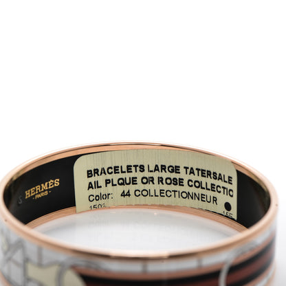 Hermes Enamel Printed Wide Tatersale Bracelet 65 6 of 6