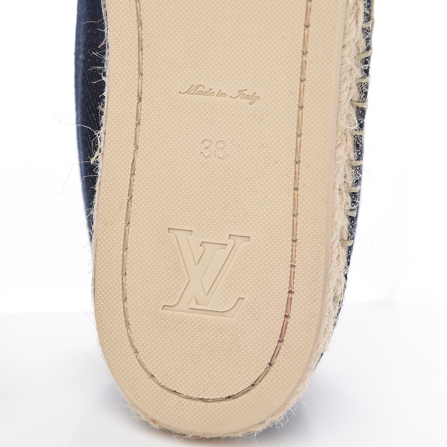 Louis Vuitton Canvas Waterfall Espadrille Flats 38 Marine 9 of 12