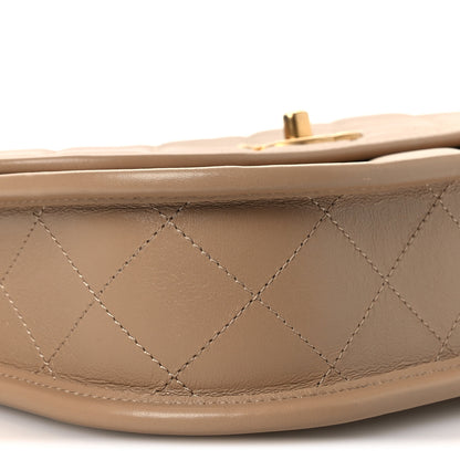 Chanel Calfskin Quilted Small Messenger Flap Beige 9 of 11