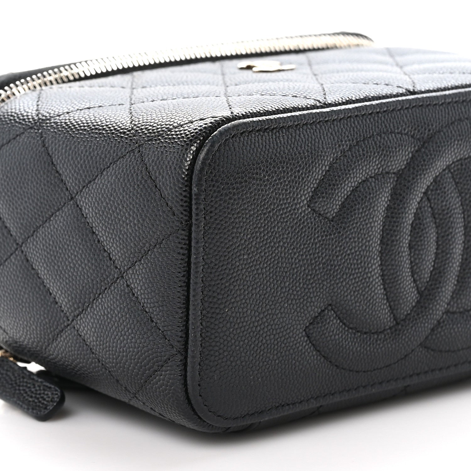 Chanel Caviar Quilted Small Vanity Case With Chain Black 10 of 12