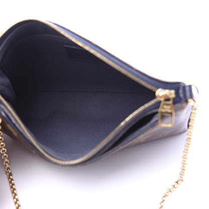 Louis Vuitton Monogram Pallas Clutch Blue Marine 5 of 10