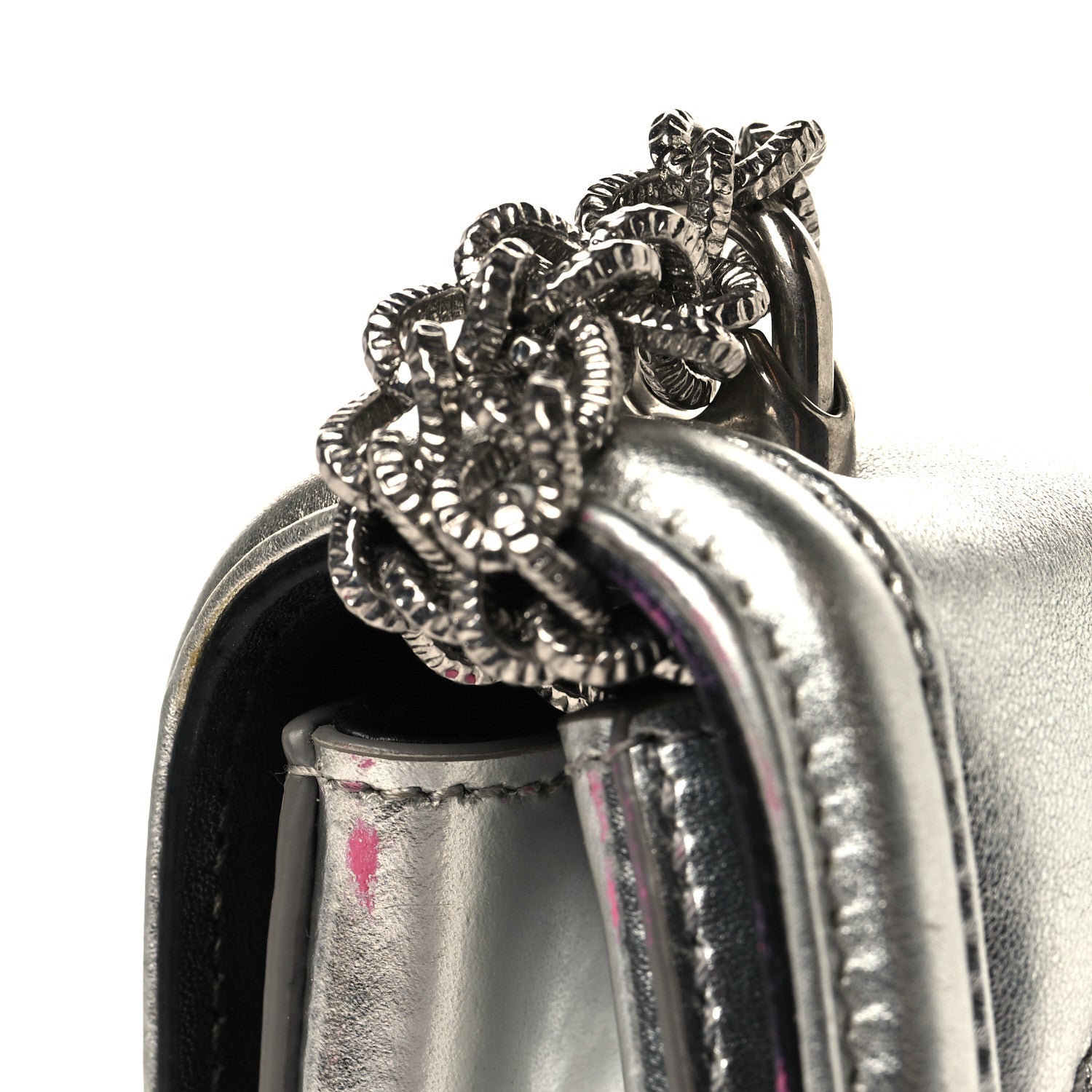 Dolce & Gabbana Metallic Calfskin Small Devotion Crossbody Bag Silver 11 of 11