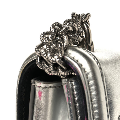 Dolce & Gabbana Metallic Calfskin Small Devotion Crossbody Bag Silver 11 of 11