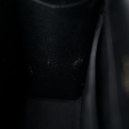 Saint Laurent Grain De Poudre Textured Mixed Matelasse Triquilt Medium Monogram Satchel Black 13 of 14