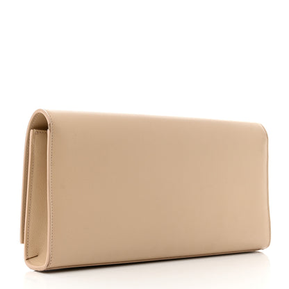 Saint Laurent Grain De Poudre Classic Monogram Cassandre Clutch Nude Powder 3 of 10