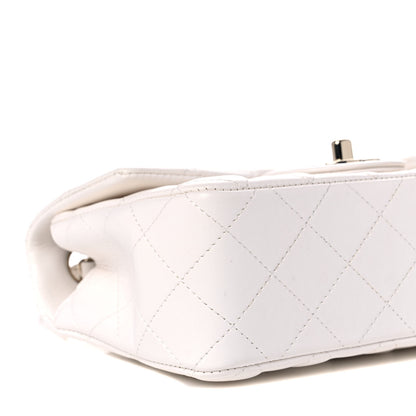 Chanel Lambskin Quilted Mini Rectangular Flap White 8 of 11