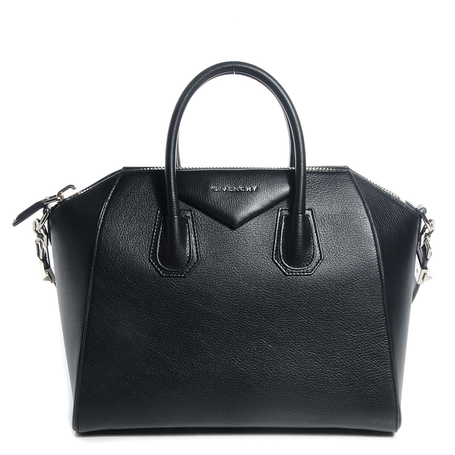 Sugar Goatskin Medium Antigona Black