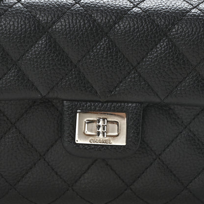 Chanel Grained Calfskin Quilted 2.55 Reissue Flap Belt Bag Clutch Black 14 of 18
