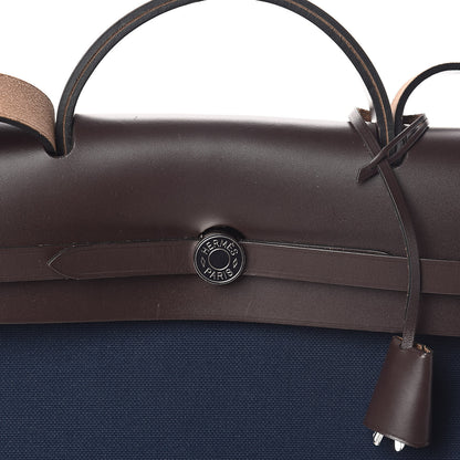 Hermes Toile Vache Hunter Herbag Zip 39 MM Bleu Marine Ebene 7 of 9