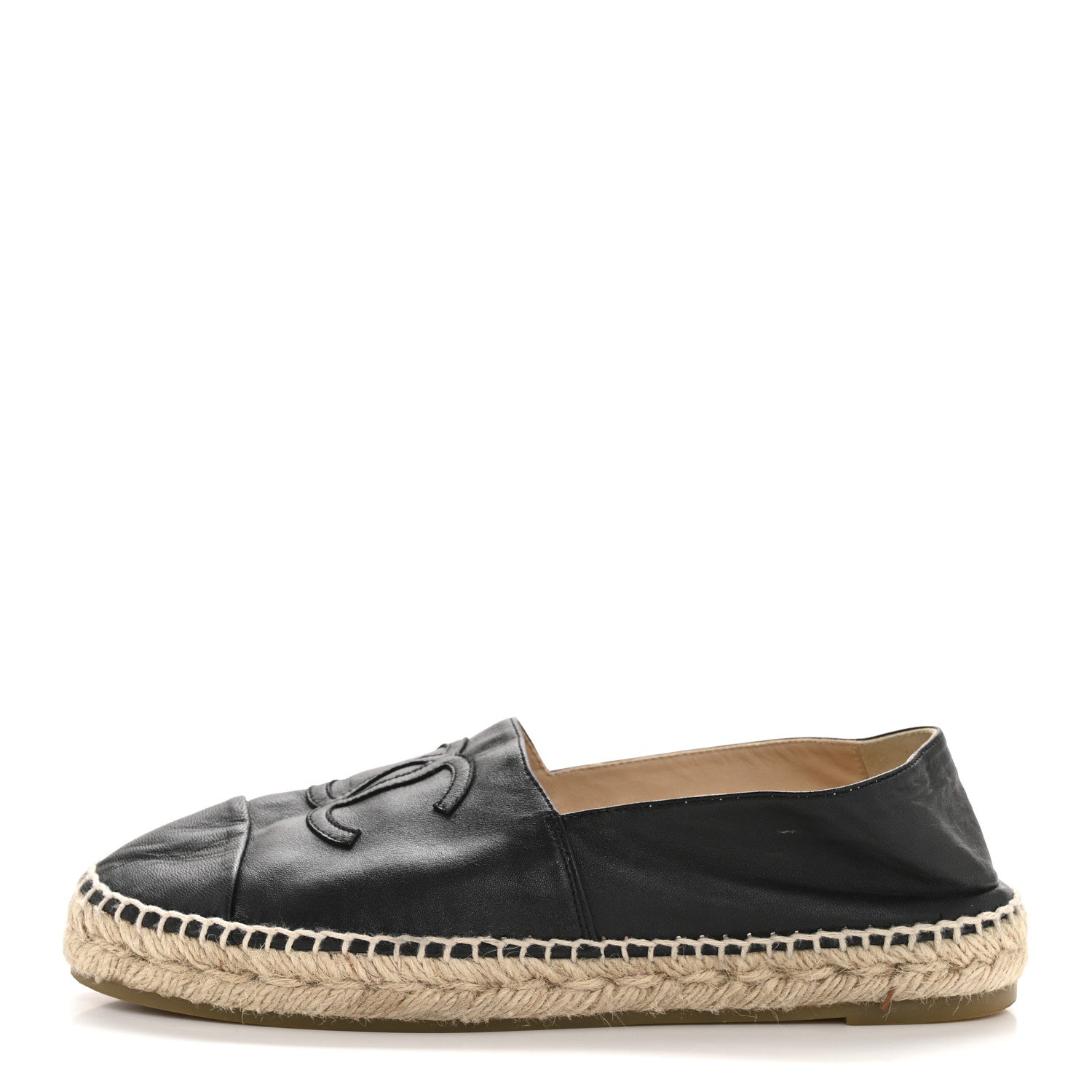 Chanel Lambskin CC Espadrilles 40 Black 1774131 – FASHIONPHILE