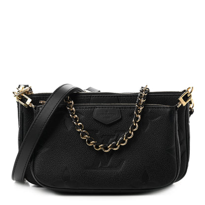 Louis Vuitton Empreinte Monogram Giant Multi Pochette Accessories Black 1 of 10