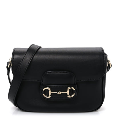 Gucci Arabella Calfskin Horsebit 1955 Shoulder Bag  Black 1 of 10