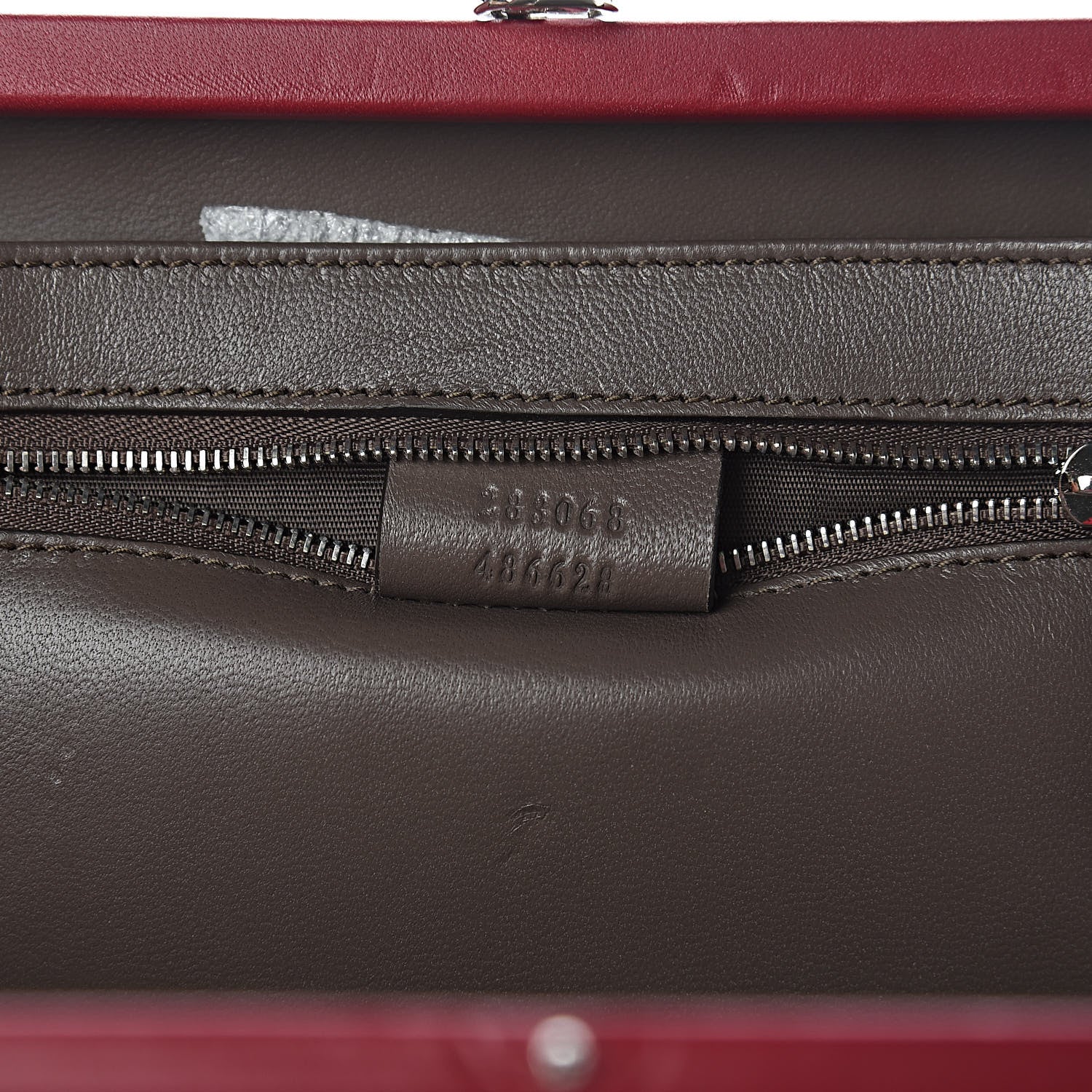Gucci Crocodile Box Clutch Cherry 7 of 7