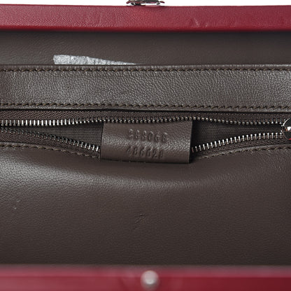 Gucci Crocodile Box Clutch Cherry 7 of 7