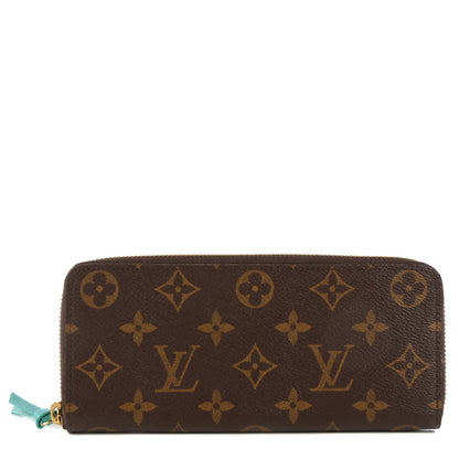 Louis Vuitton Monogram Clemence Wallet Turquoise 1 of 7