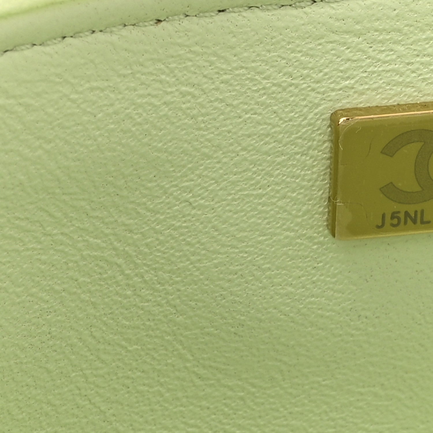 Chanel Lambskin Quilted Trendy Vanity Case Sea Green 7 of 10