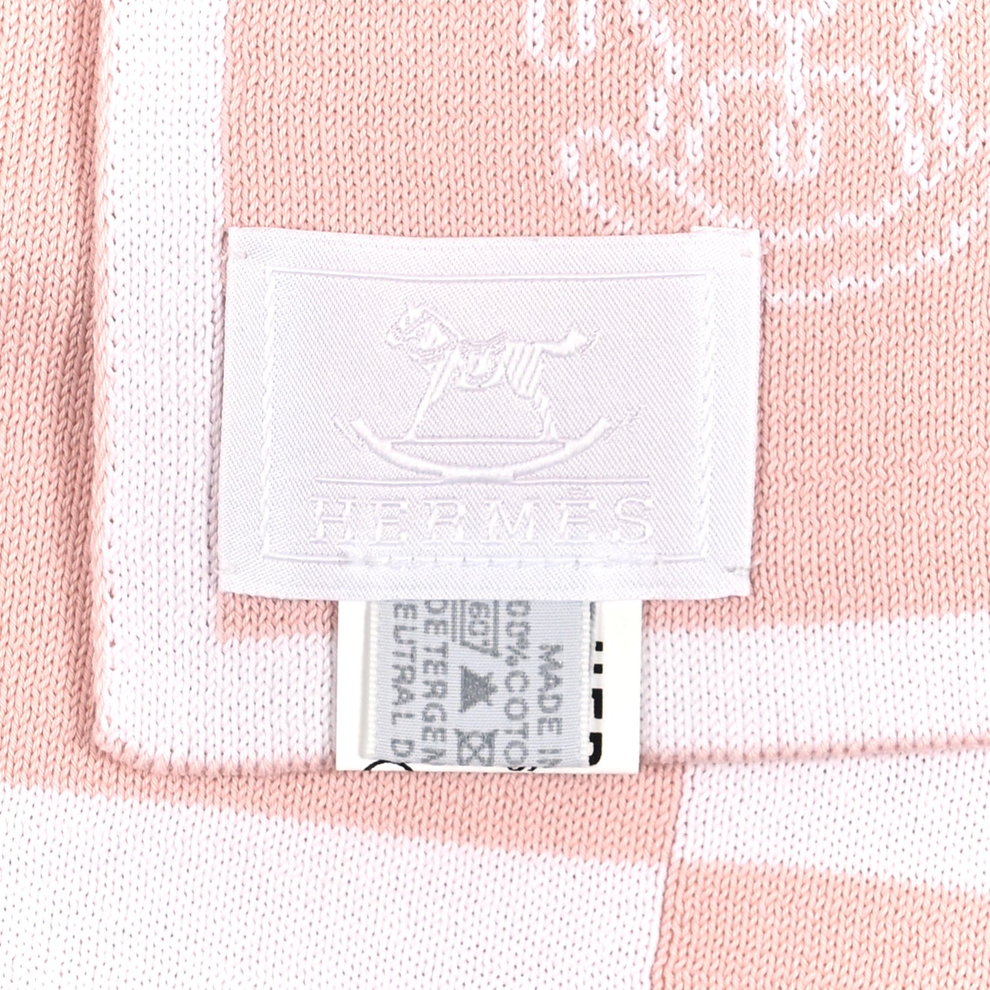 Cotton Knit Adada Baby Blanket Rose Lilas