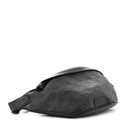Louis Vuitton Calfskin Monogram Shadow Discovery Bumbag Black 4 of 10