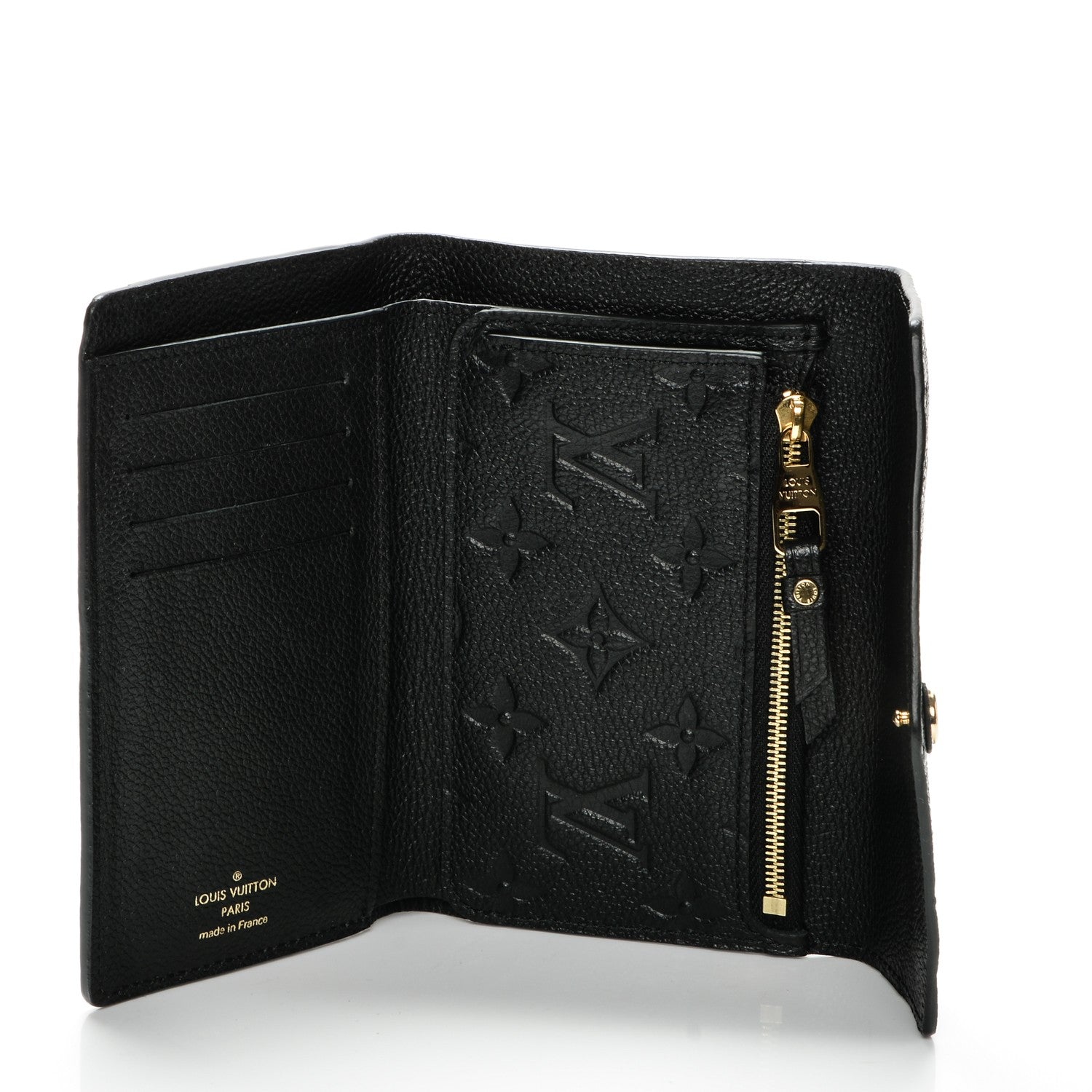Louis Vuitton Empreinte Compact Curieuse Wallet Black 5 of 6